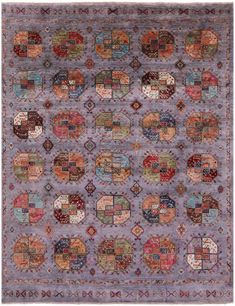 Turkmen Ersari Hand Knotted Wool Rug - 8' 3" X 10' 5" - Golden Nile