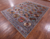 Turkmen Ersari Hand Knotted Wool Rug - 8' 3" X 10' 5" - Golden Nile