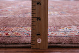 Brown Peshawar Hand Knotted Wool Rug - 6' 10" X 10' 2" - Golden Nile