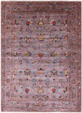 Peshawar Hand Knotted Wool Rug - 7' 0" X 9' 10" - Golden Nile