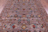 Peshawar Hand Knotted Wool Rug - 7' 0" X 9' 10" - Golden Nile