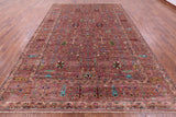 Peshawar Hand Knotted Wool Rug - 8' 10" X 12' 5" - Golden Nile