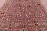 Peshawar Hand Knotted Wool Rug - 8' 10" X 12' 5" - Golden Nile