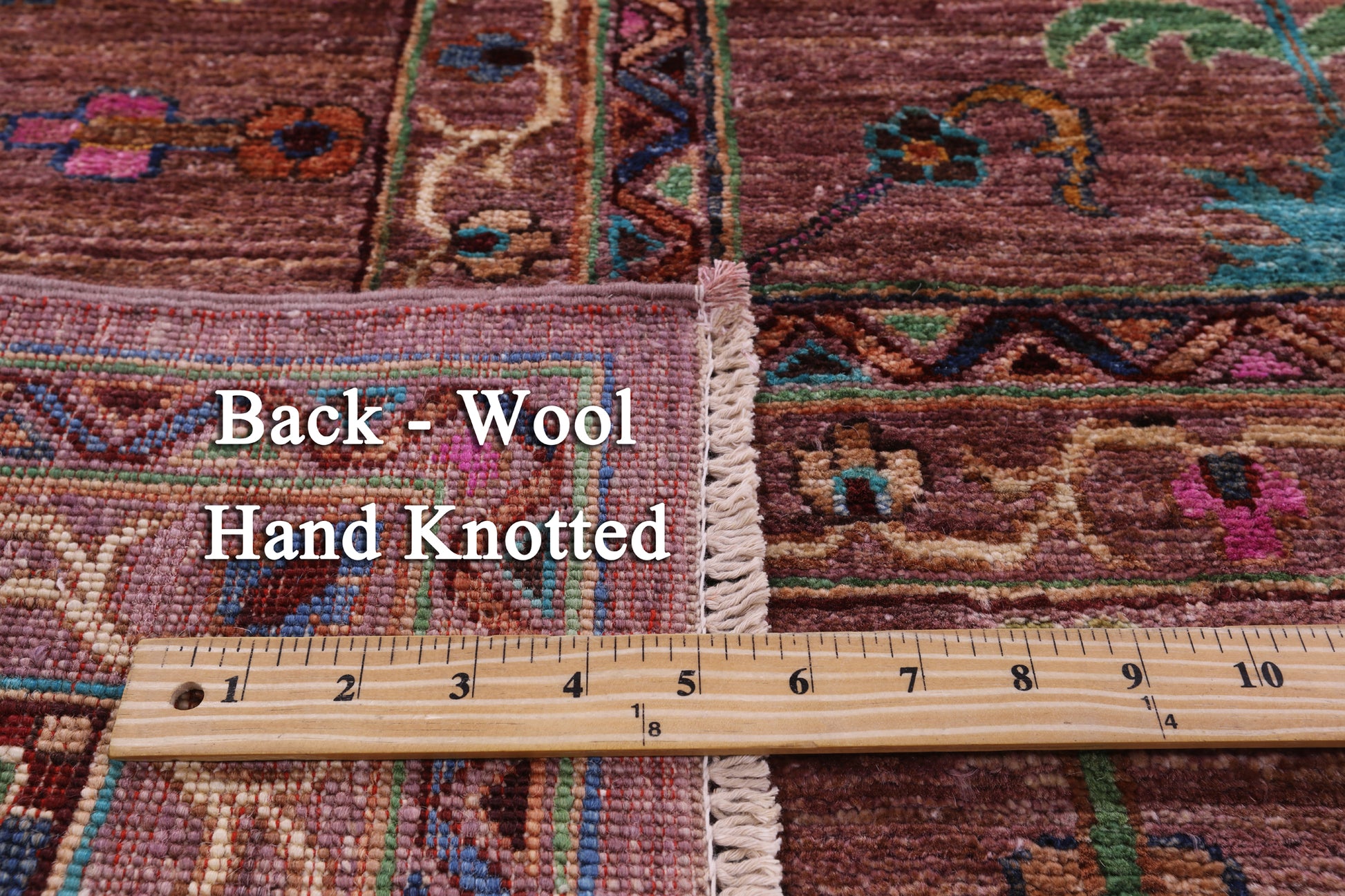 Peshawar Hand Knotted Wool Rug - 8' 10" X 12' 5" - Golden Nile