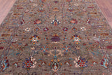 Peshawar Hand Knotted Wool Rug - 7' 0" X 10' 0" - Golden Nile