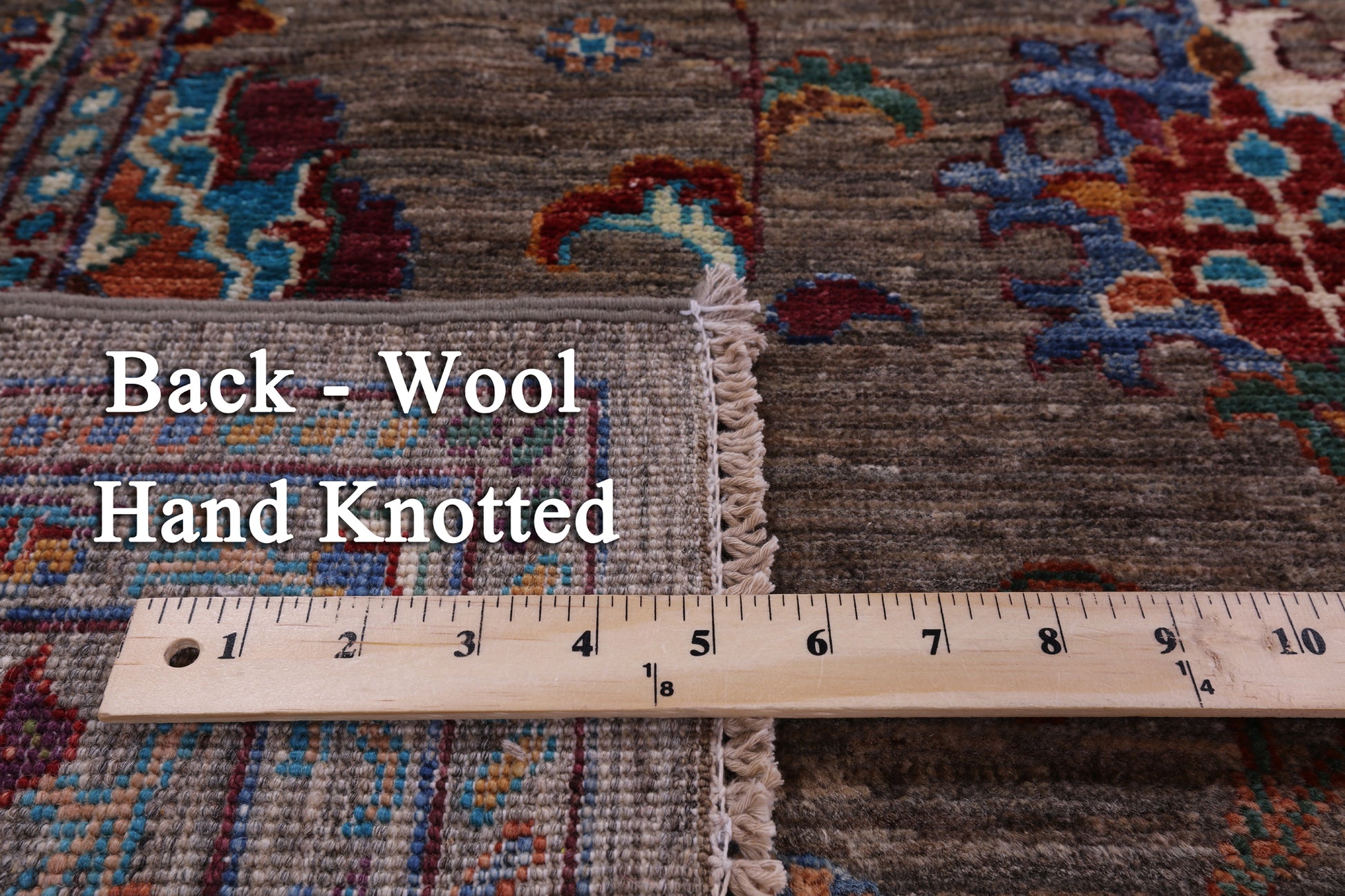 Peshawar Hand Knotted Wool Rug - 7' 0" X 10' 0" - Golden Nile