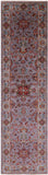 Grey Persian Tabriz Hand Knotted Wool Runner Rug - 2' 9" X 10' 1" - Golden Nile