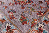 Grey Persian Tabriz Hand Knotted Wool Runner Rug - 2' 9" X 10' 1" - Golden Nile