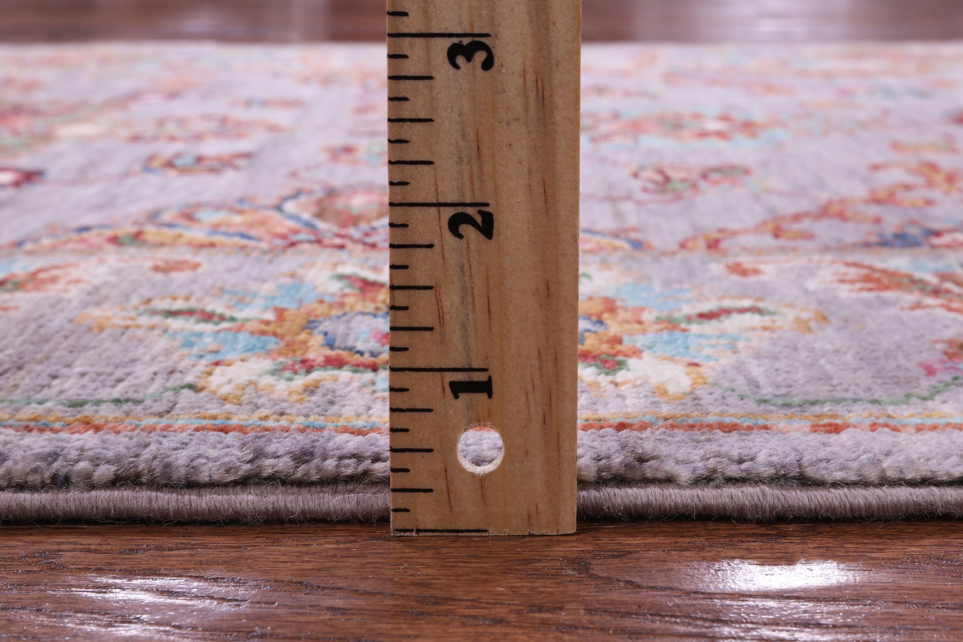Grey Persian Tabriz Hand Knotted Wool Runner Rug - 2' 9" X 10' 1" - Golden Nile