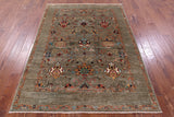 Peshawar Handmade Wool Rug - 5' 1" X 6' 11" - Golden Nile