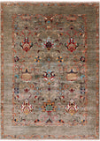 Peshawar Handmade Wool Rug - 5' 1" X 6' 11" - Golden Nile