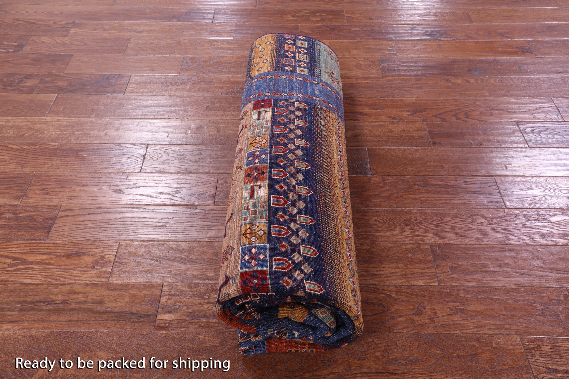 Tribal Persian Gabbeh Hand Knotted Wool Rug - 6' 9" X 10' 0" - Golden Nile