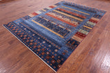Tribal Persian Gabbeh Hand Knotted Wool Rug - 6' 9" X 10' 0" - Golden Nile