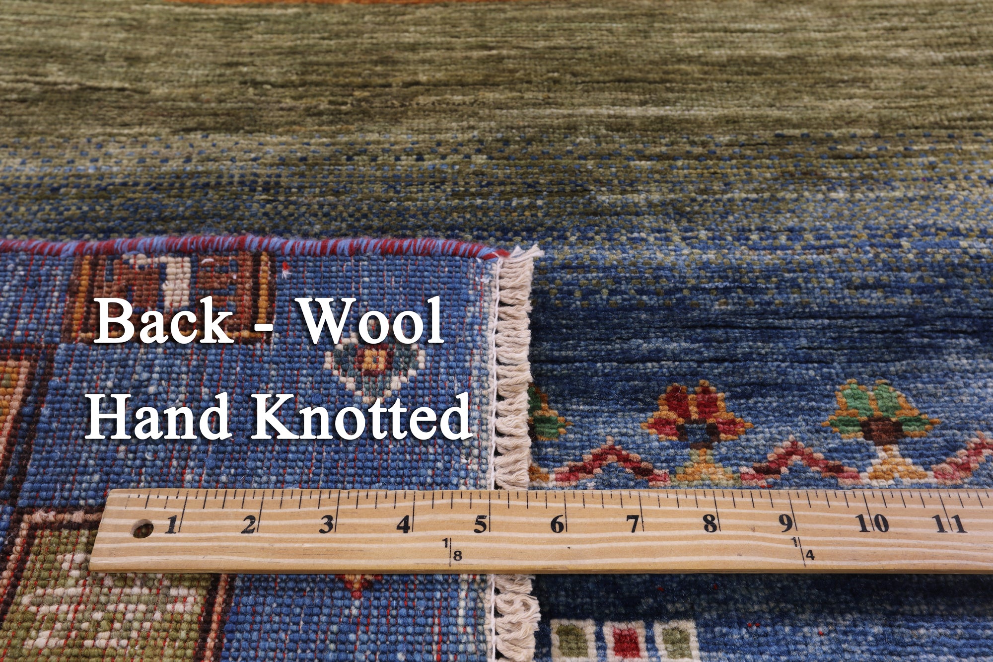 Tribal Persian Gabbeh Hand Knotted Wool Rug - 6' 6" X 9' 4" - Golden Nile