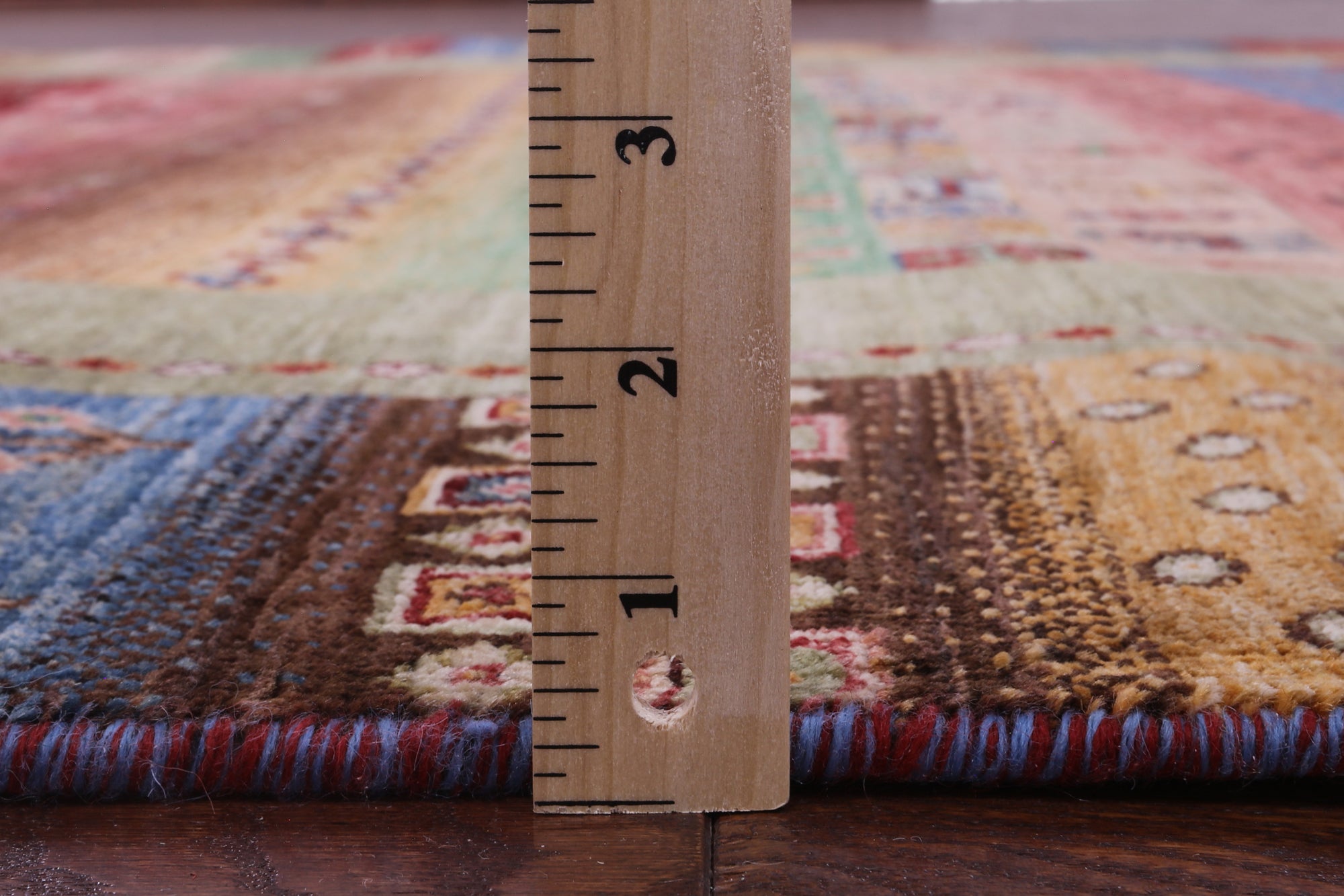 Tribal Persian Gabbeh Hand Knotted Wool Rug - 6' 6" X 9' 4" - Golden Nile