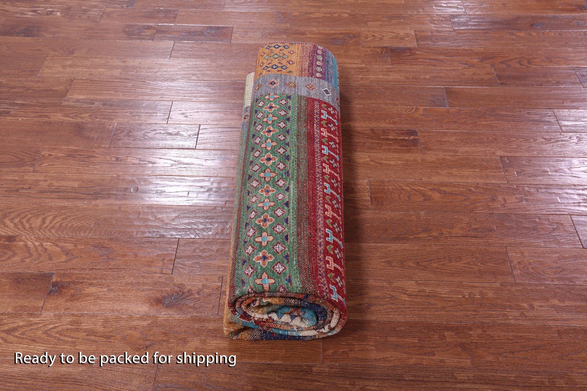 Tribal Persian Gabbeh Hand Knotted Wool Rug - 7' 0" X 10' 2" - Golden Nile