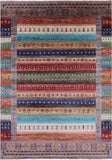Tribal Persian Gabbeh Hand Knotted Wool Rug - 7' 0" X 10' 2" - Golden Nile