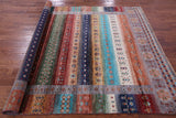 Tribal Persian Gabbeh Hand Knotted Wool Rug - 7' 0" X 10' 2" - Golden Nile