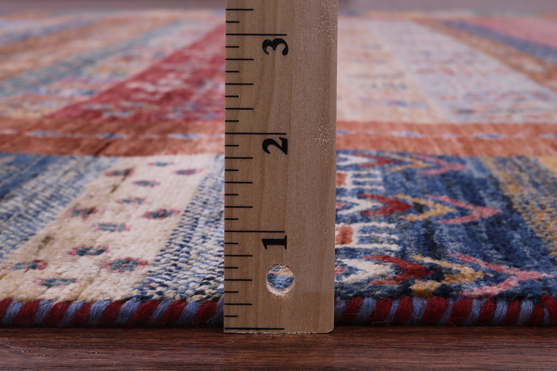 Tribal Persian Gabbeh Handmade Wool Rug - 6' 11" X 9' 7" - Golden Nile