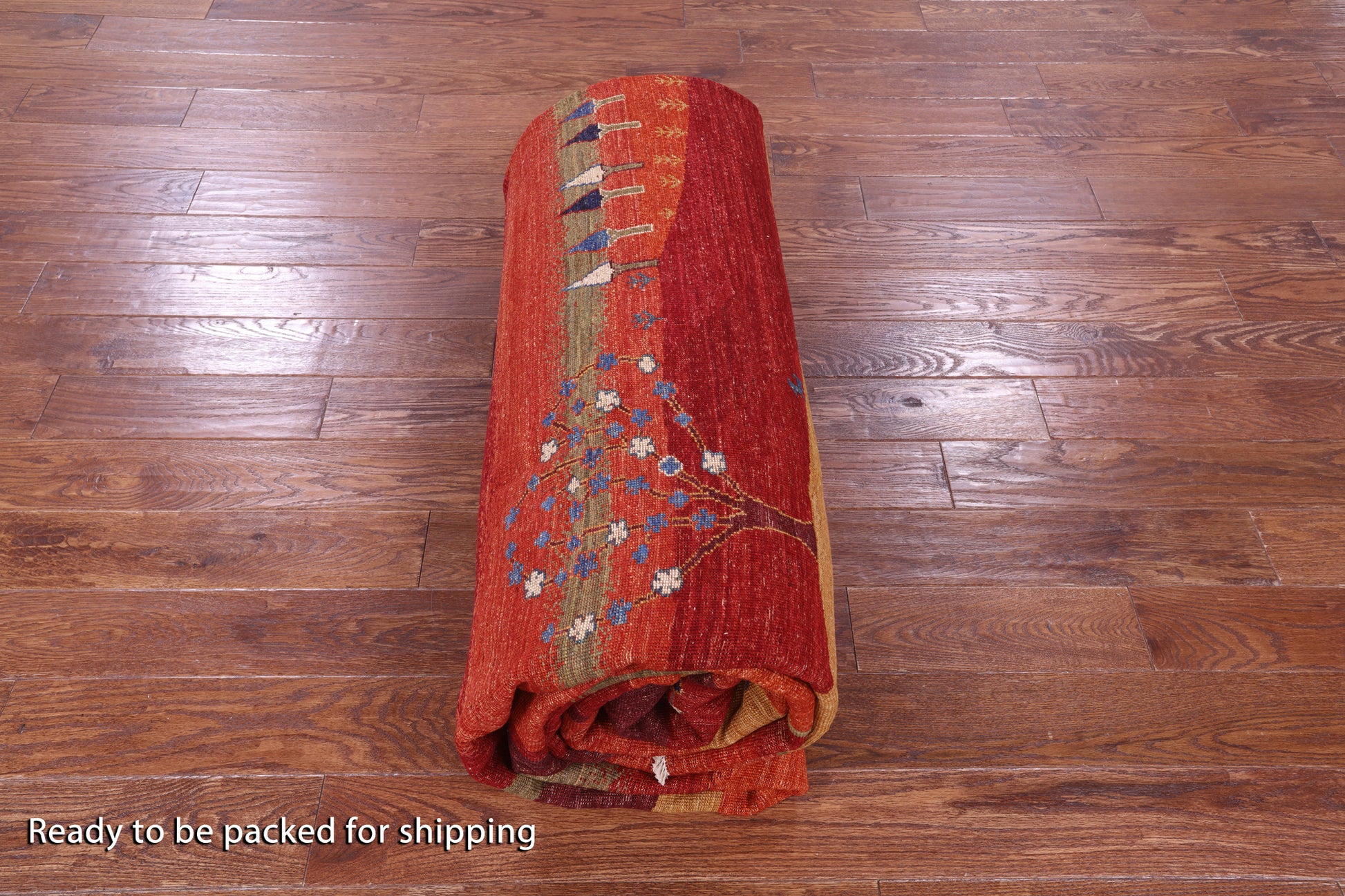 Persian Tribal Gabbeh Handmade Wool Rug - 9' 8" X 13' 5" - Golden Nile