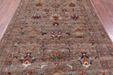 Peshawar Hand Knotted Wool Rug - 5' 7" X 8' 1" - Golden Nile