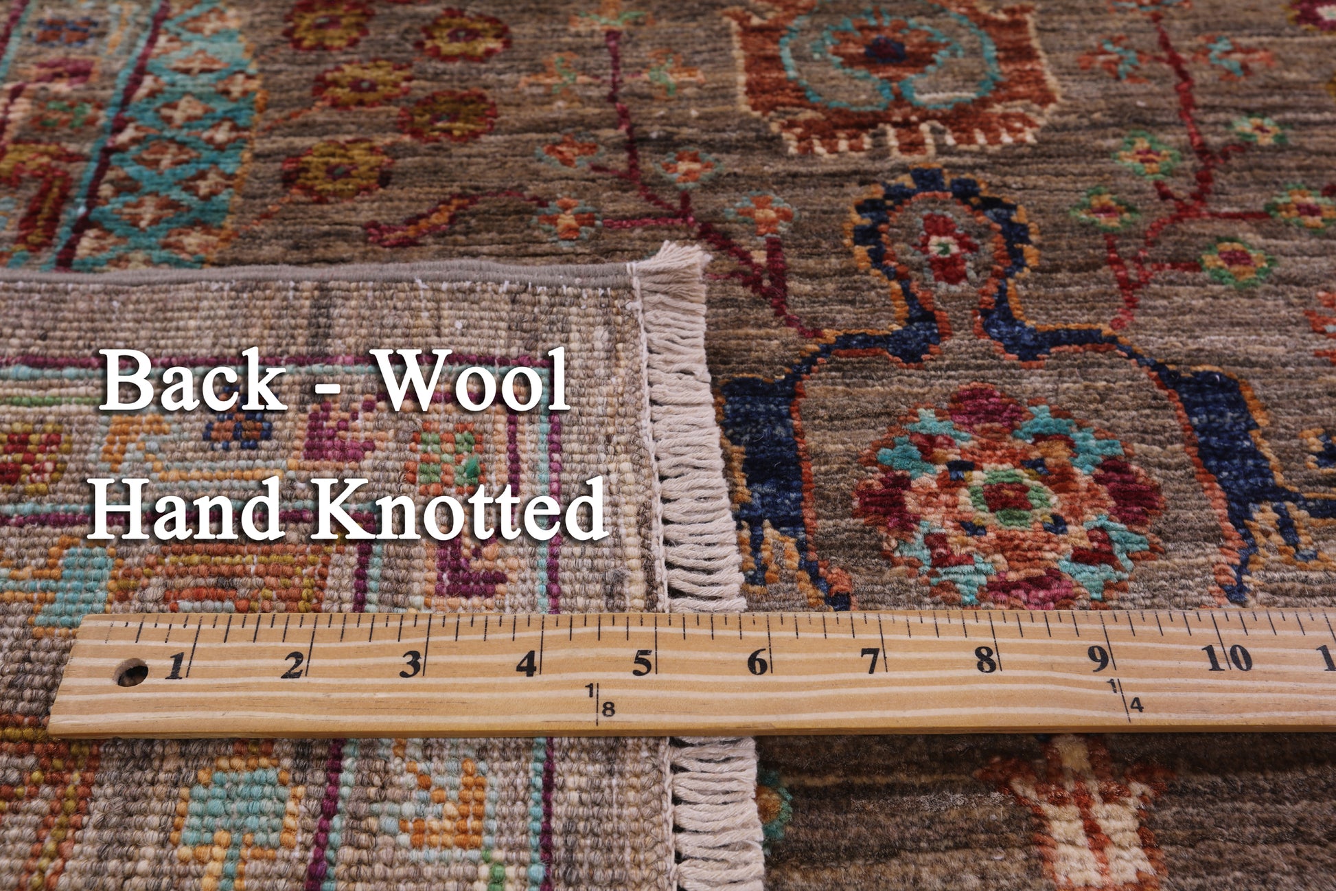 Peshawar Hand Knotted Wool Rug - 5' 8" X 7' 7" - Golden Nile