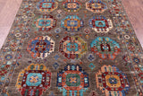 Turkmen Ersari Handmade Wool Rug - 5' 1" X 6' 7" - Golden Nile