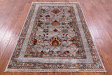 Peshawar Hand Knotted Wool Rug - 4' 1" X 5' 11" - Golden Nile
