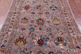 Peshawar Hand Knotted Wool Rug - 4' 9" X 6' 6" - Golden Nile