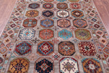 Turkmen Ersari Hand Knotted Wool Rug - 5' 7" X 8' 3" - Golden Nile