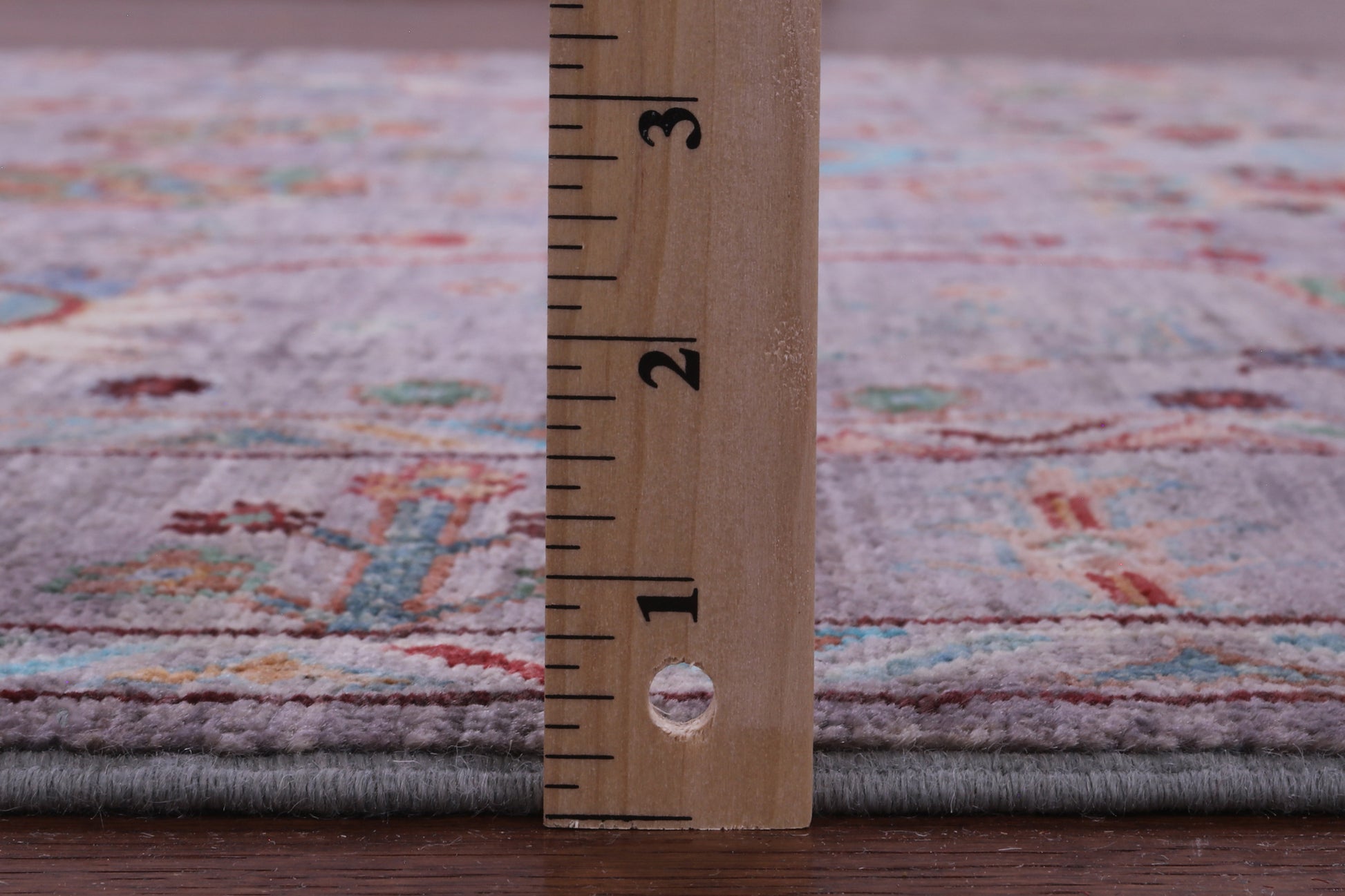 Grey Peshawar Hand Knotted Wool Rug - 4' 10" X 6' 9" - Golden Nile