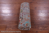 Grey Peshawar Hand Knotted Wool Rug - 4' 10" X 6' 9" - Golden Nile