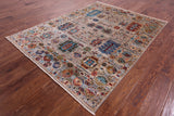 Turkmen Ersari Hand Knotted Wool Rug - 5' 0" X 6' 8" - Golden Nile
