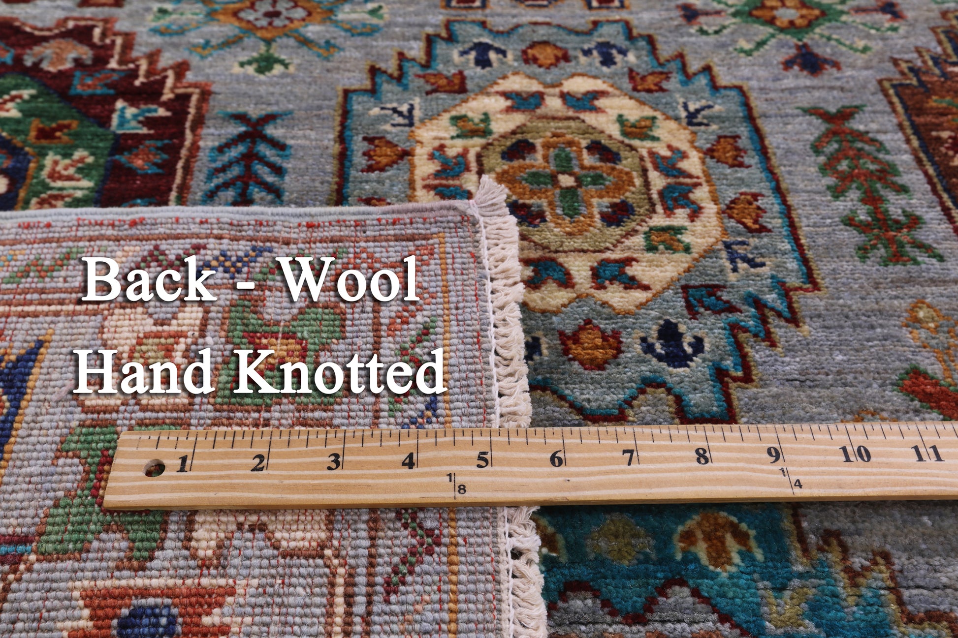 Turkmen Ersari Handmade Wool Rug - 4' 0" X 5' 11" - Golden Nile