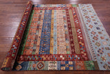 Persian Gabbeh Tribal Handmade Wool Rug - 5' 0" X 6' 8" - Golden Nile