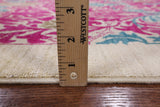 Ivory William Morris Handmade Wool Area Rug - 6' 2" X 9' 2" - Golden Nile