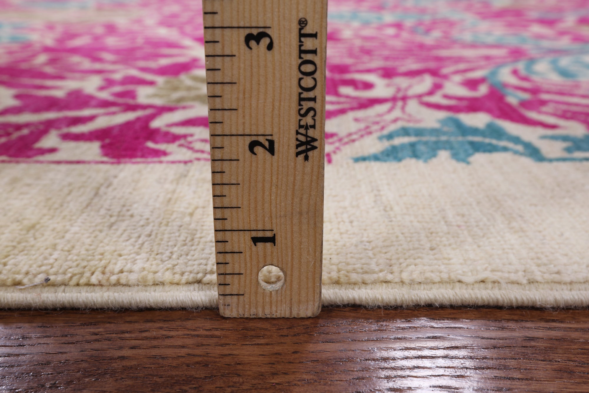 Ivory William Morris Handmade Wool Area Rug - 6' 2" X 9' 2" - Golden Nile
