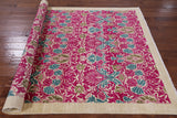 Ivory William Morris Handmade Wool Area Rug - 6' 2" X 9' 2" - Golden Nile