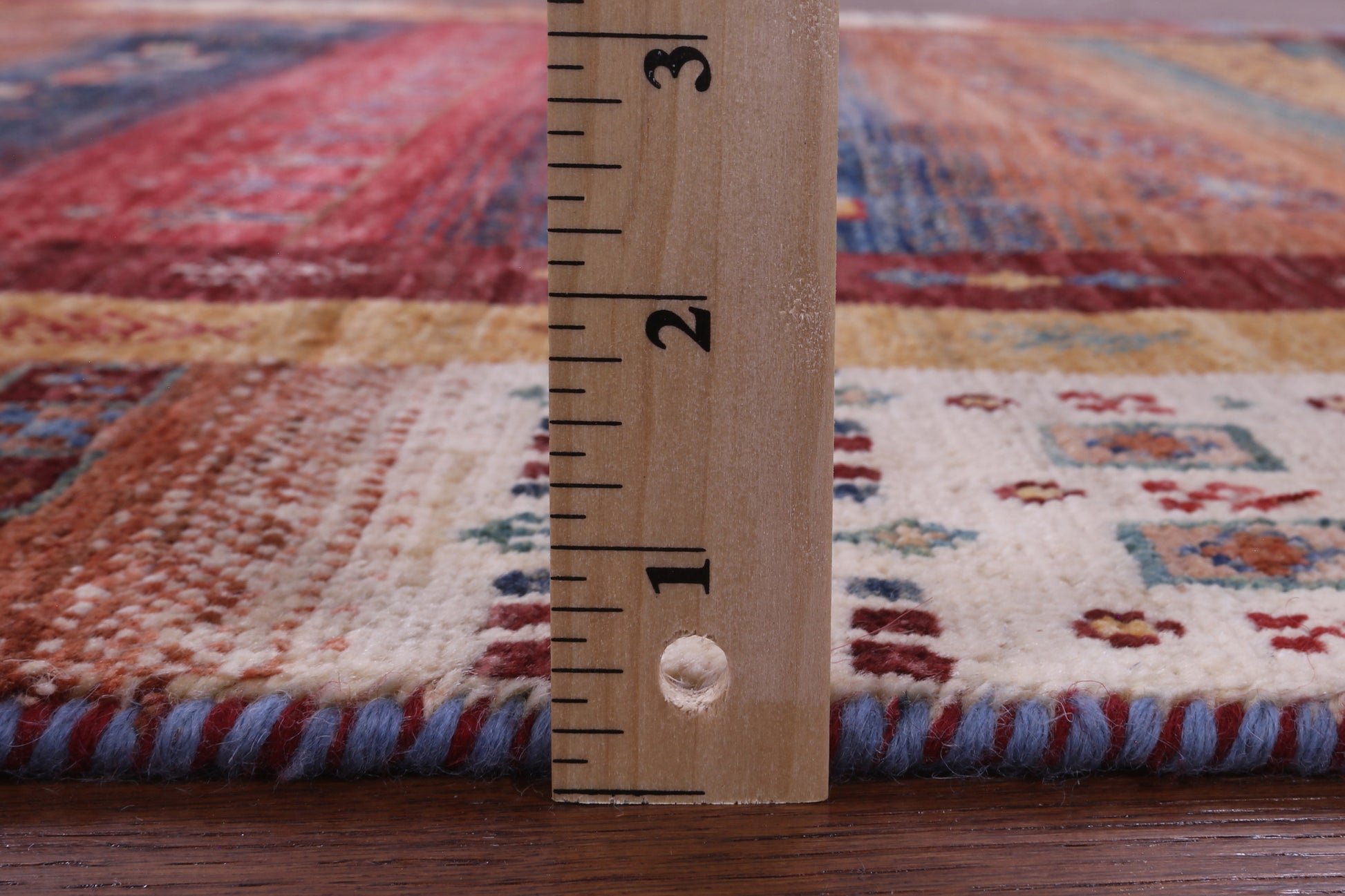 Persian Tribal Gabbeh Hand Knotted Wool Rug - 4' 10" X 6' 8" - Golden Nile