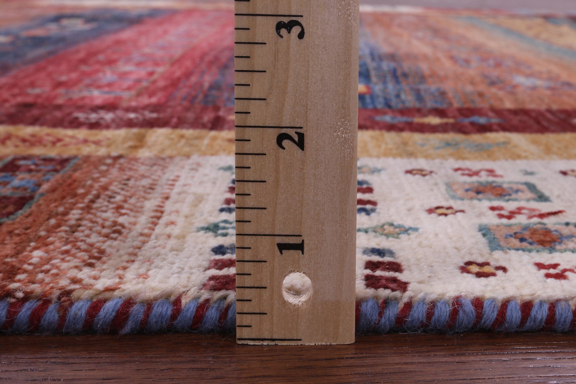 Persian Tribal Gabbeh Hand Knotted Wool Rug - 4' 10" X 6' 8" - Golden Nile