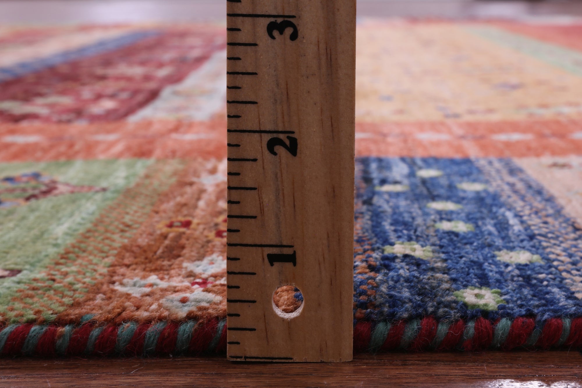 Persian Gabbeh Tribal Handmade Wool Rug - 5' 9" X 7' 9" - Golden Nile