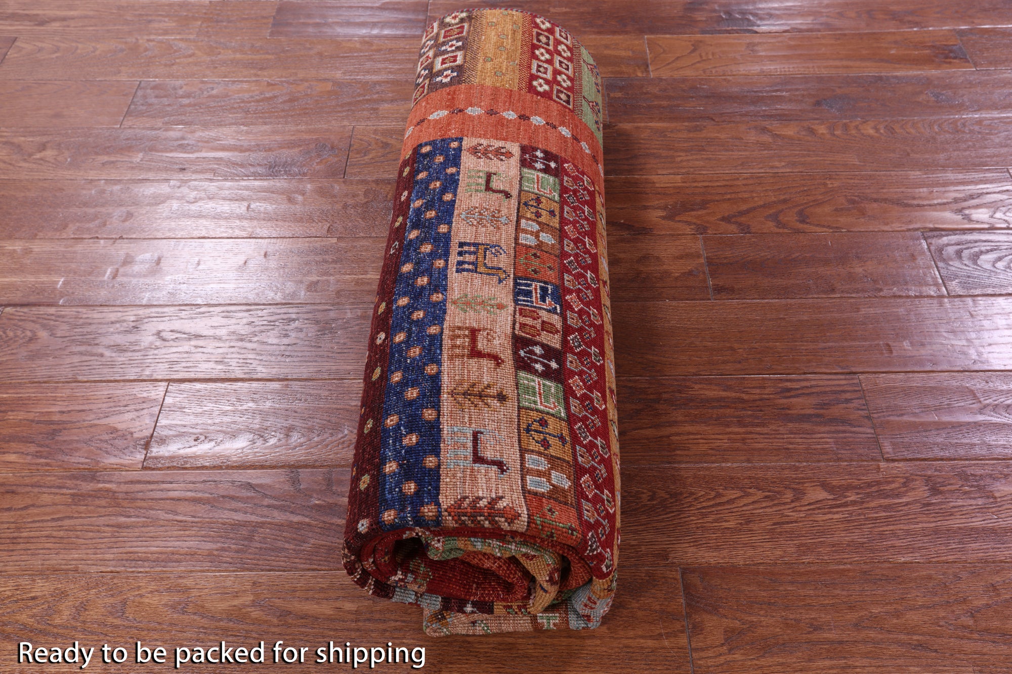 Persian Gabbeh Tribal Handmade Wool Rug - 5' 9" X 7' 9" - Golden Nile