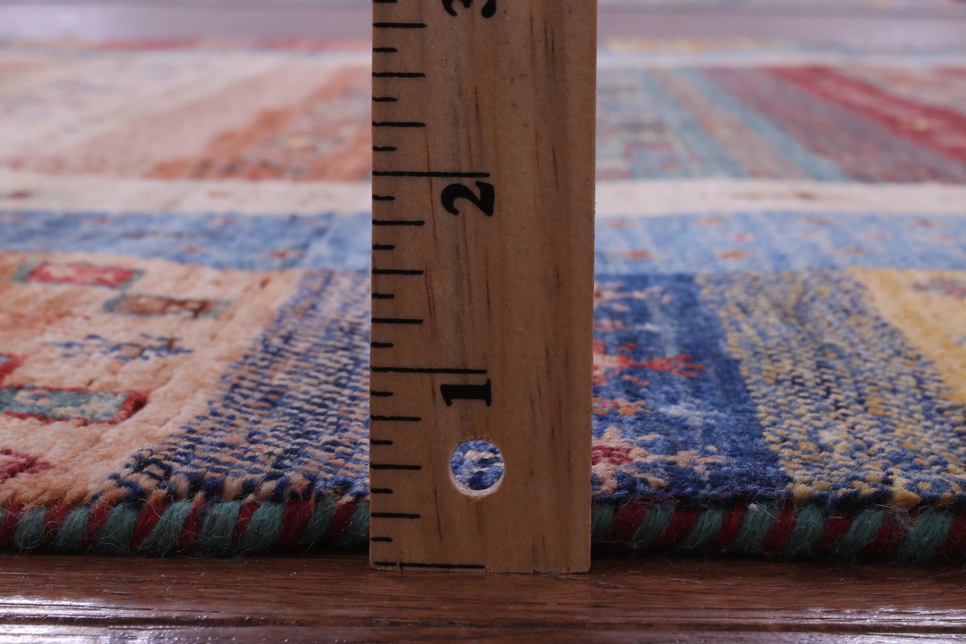Tribal Persian Gabbeh Handmade Wool Rug - 5' 9" X 8' 0" - Golden Nile
