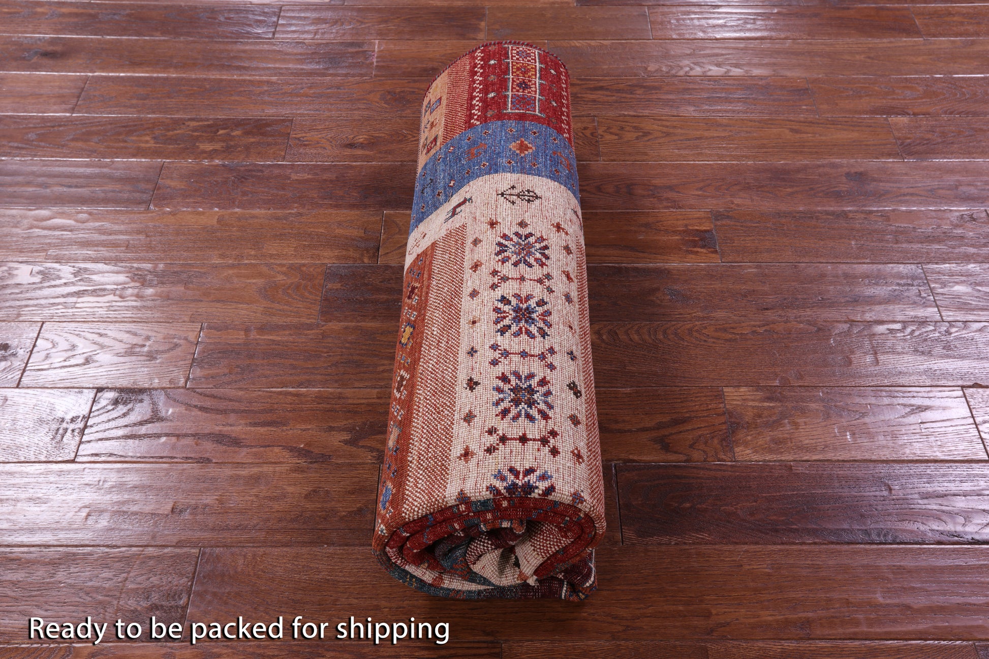 Tribal Persian Gabbeh Handmade Wool Rug - 5' 9" X 8' 0" - Golden Nile