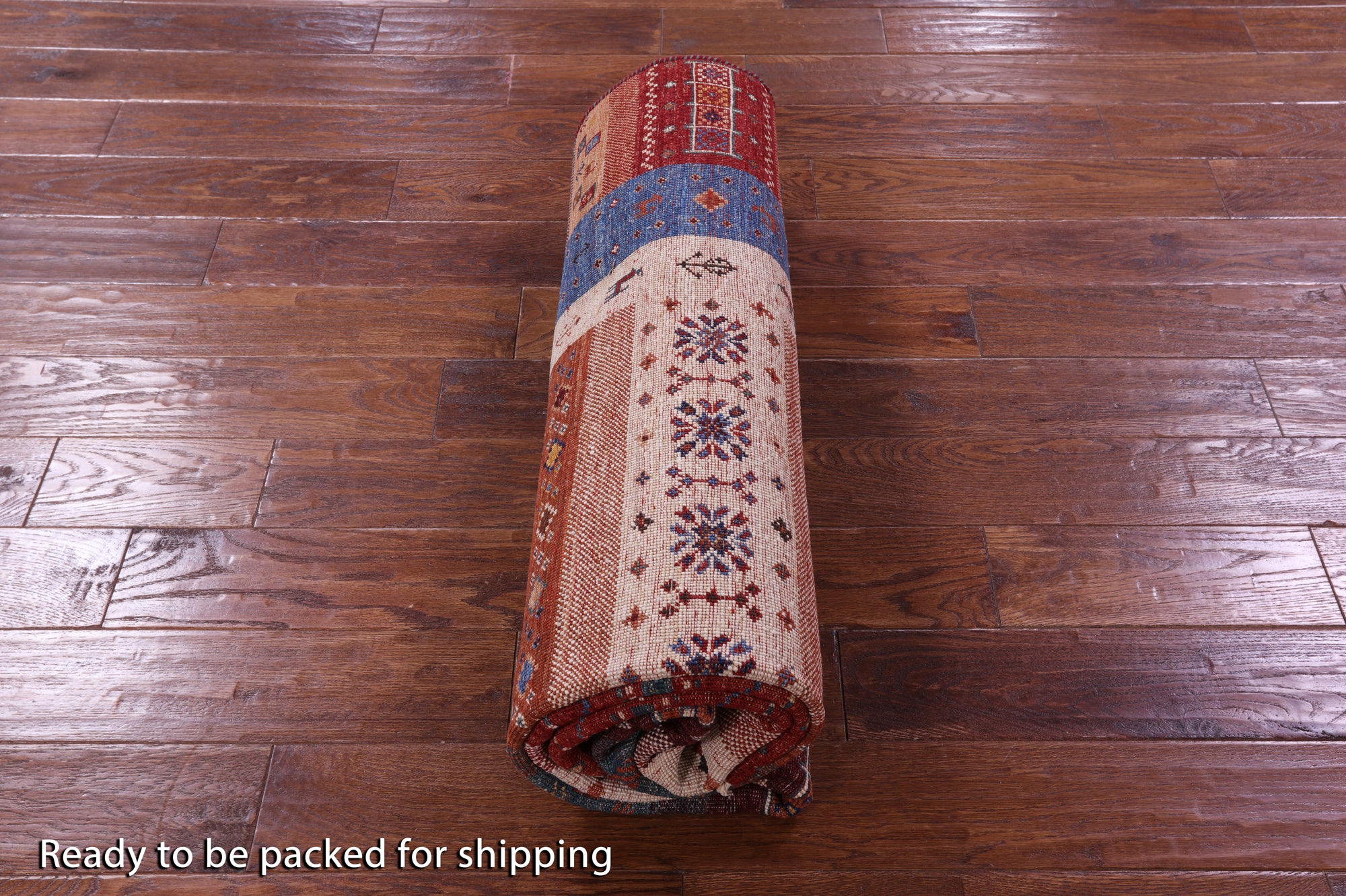 Tribal Persian Gabbeh Handmade Wool Rug - 5' 9" X 8' 0" - Golden Nile