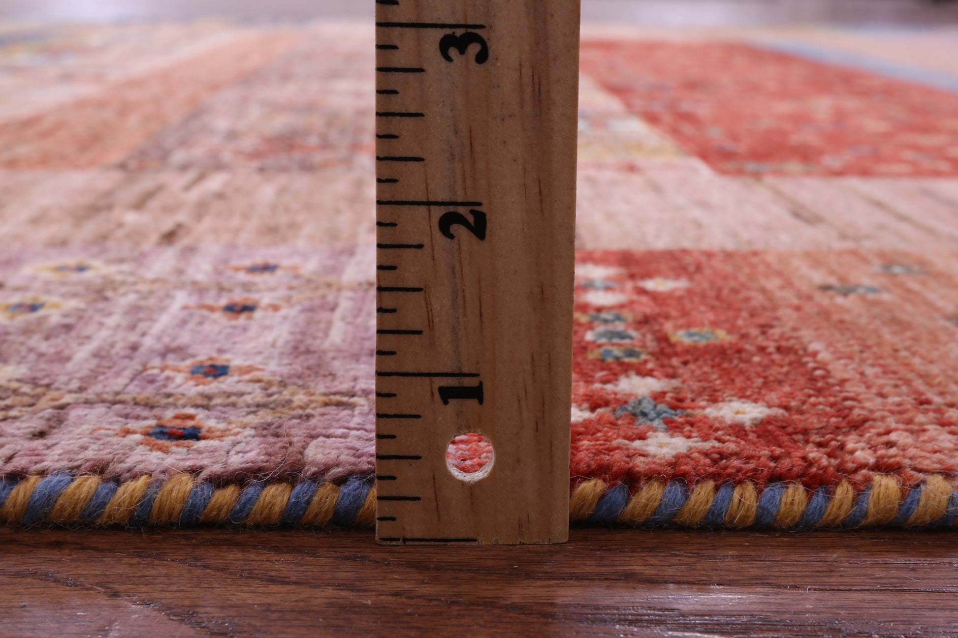 Persian Tribal Gabbeh Hand Knotted Wool Rug - 5' 9" X 7' 10" - Golden Nile