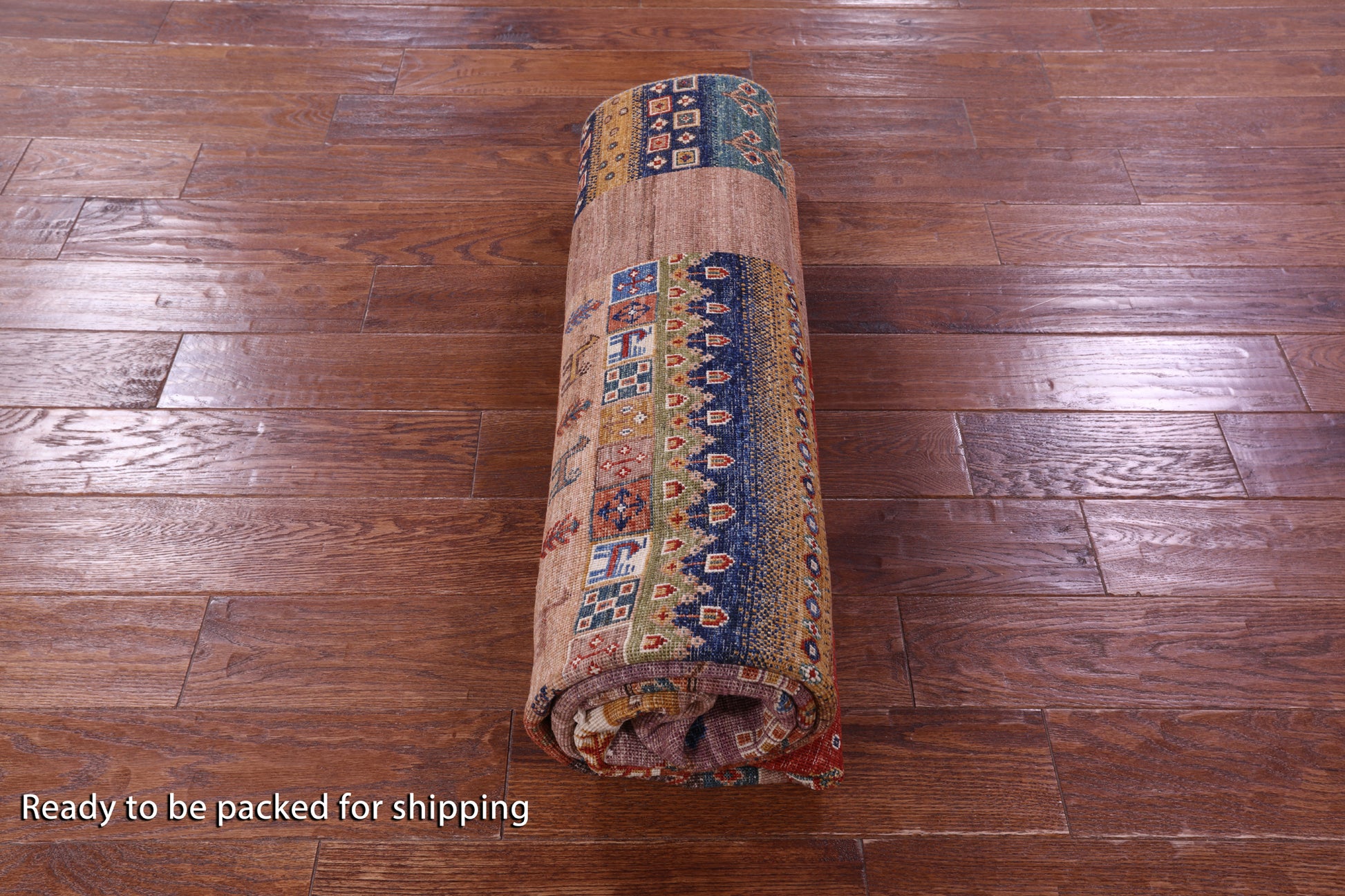 Persian Tribal Gabbeh Hand Knotted Wool Rug - 5' 9" X 7' 10" - Golden Nile