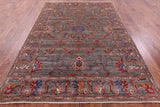 Peshawar Hand Knotted Wool Rug - 6' 6" X 9' 5" - Golden Nile