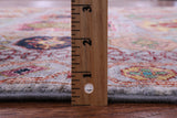 Grey Turkmen Ersari Hand Knotted Wool Rug - 5' 0" X 6' 8" - Golden Nile