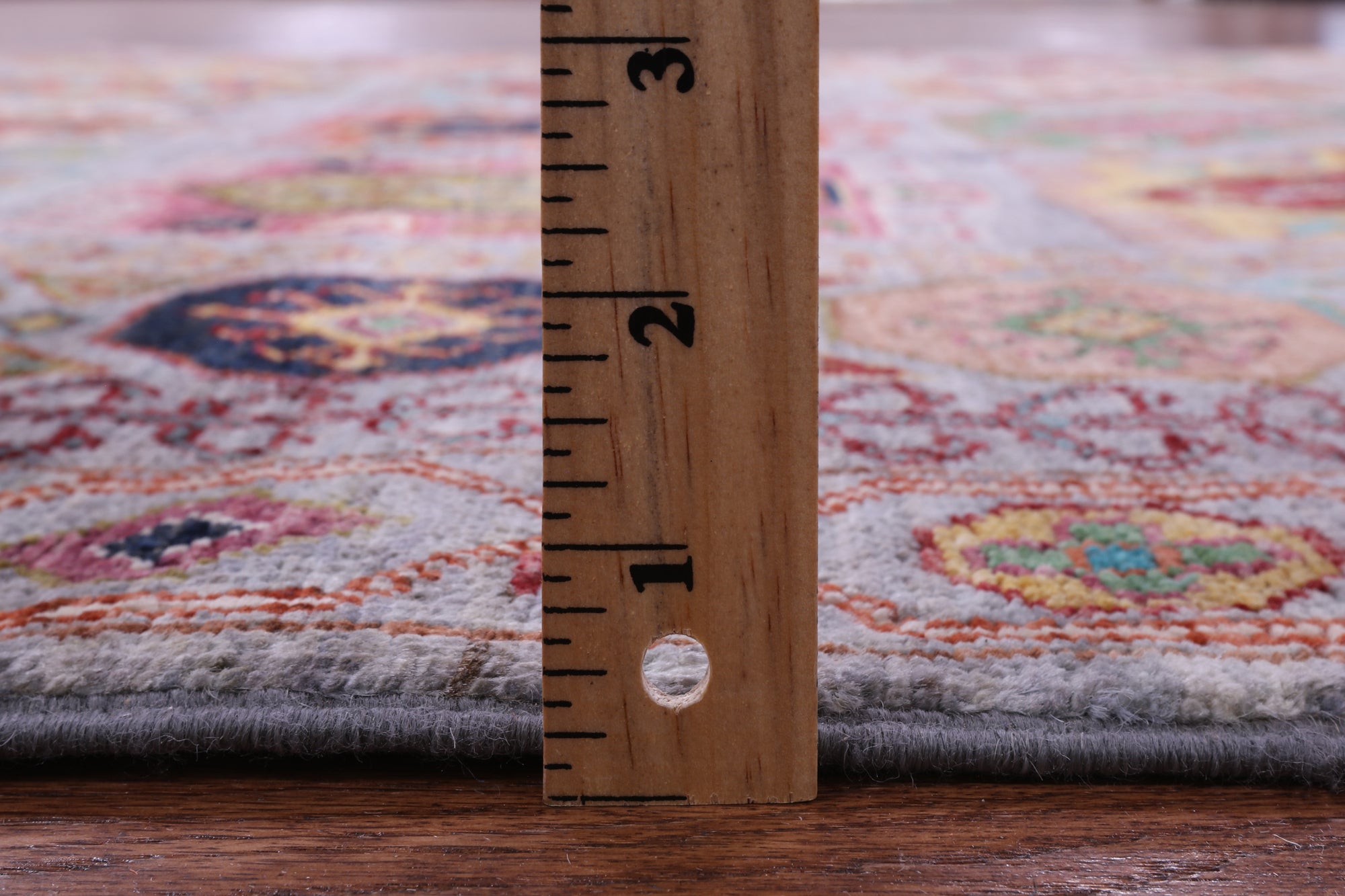 Grey Turkmen Ersari Hand Knotted Wool Rug - 5' 0" X 6' 8" - Golden Nile